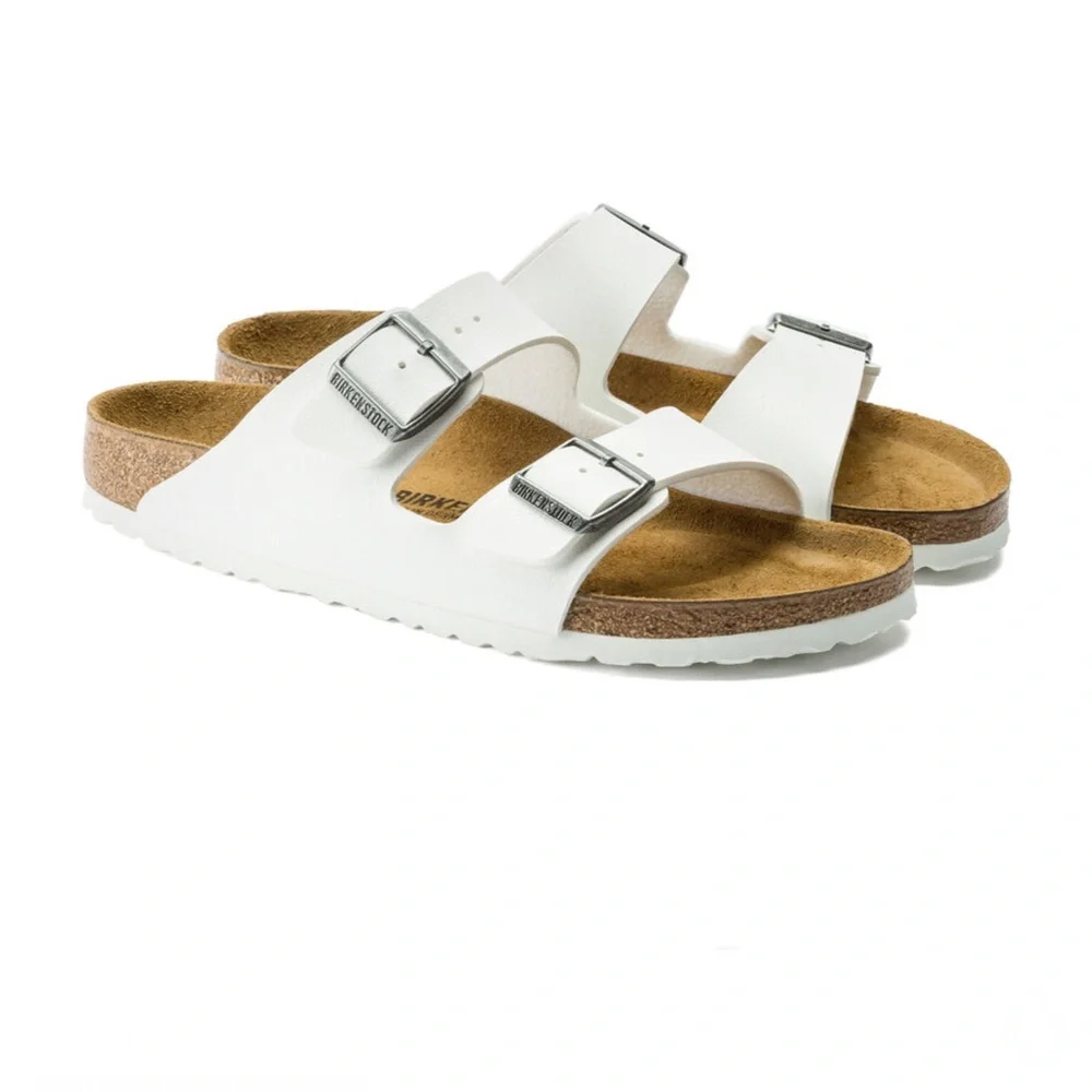 NWT BIRKENSTOCK White Arizona Sandals